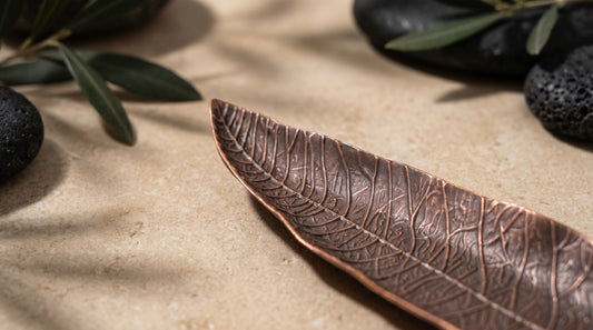 Bronze Leaf Incense Burner