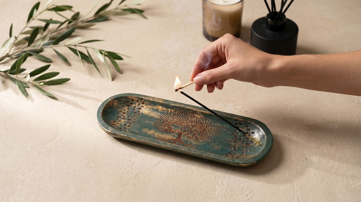 Mango Wood Incense Burner